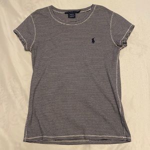 Ralph Lauren Sport collection, Navy and White stripes, Size M